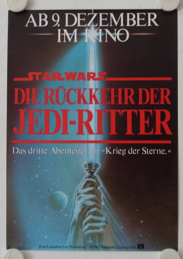 Star Wars - Return of the Jedi original release small german movie poster